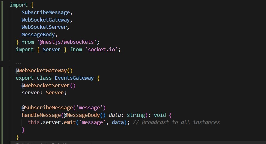 Create WebSocket Gateway