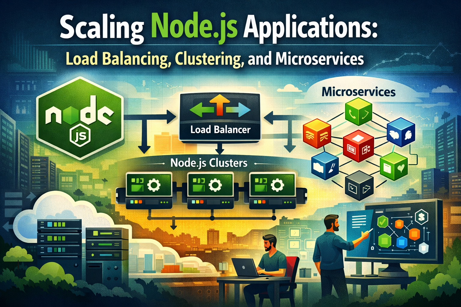 Scaling Node.js Applications: Load Balancing, Clustering, and Microservices