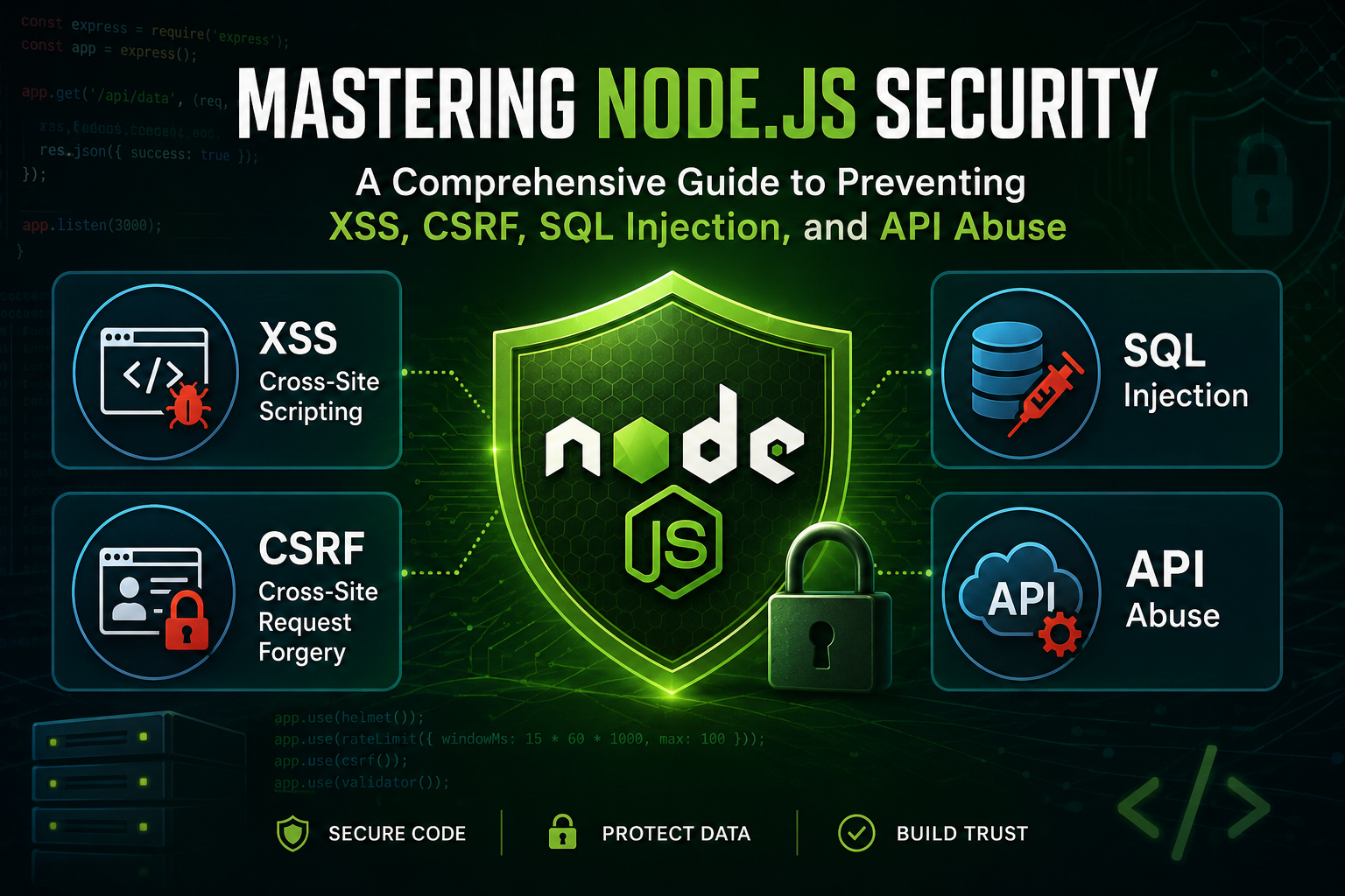 Mastering Node.js Security: A Comprehensive Guide to Preventing XSS, CSRF, SQL Injection, and API Abuse